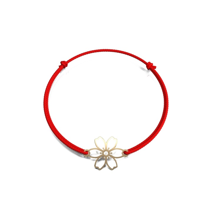 Adamant 14 karátos sárga arany Pansy zsinór karkötő