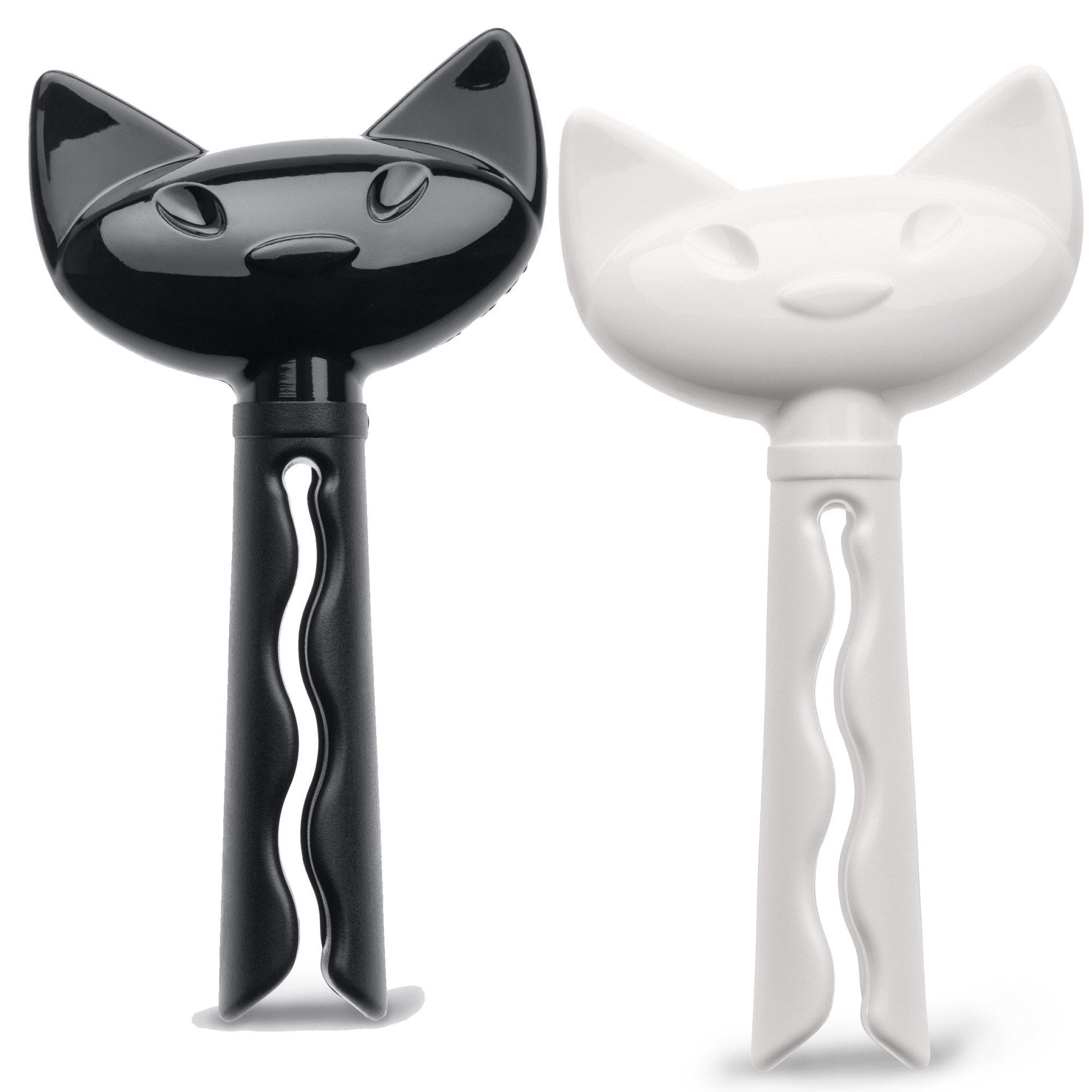 Set 2 clipsuri pentru pungi/rufe Miaou, negru cu alb