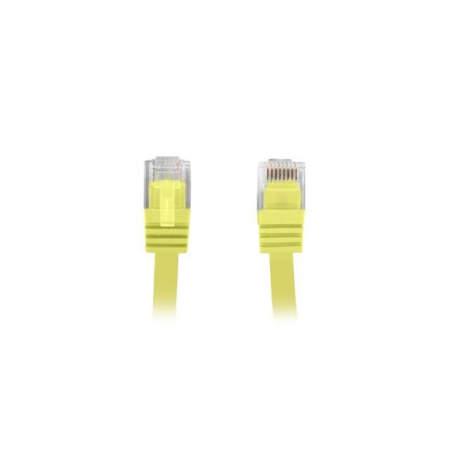 Cablu Lanberg Patchcord RJ45 cat. 5e FLAT UTP 3m Yellow