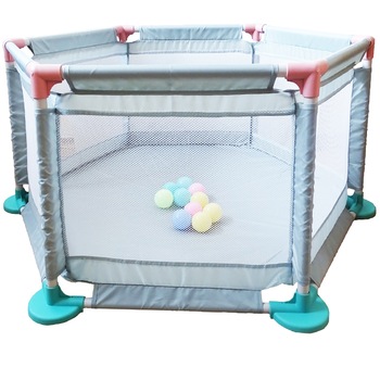 Spatiu de Joaca pentru Copii, Tarc cu 10 Bile Moi, Gri Spatiu de Joaca pentru Copii, Tarc cu 10 Bile Moi, Gri