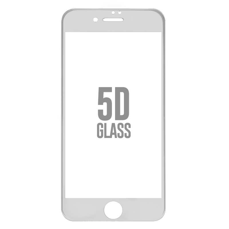 Folie sticla apple iphone 8 flippy 4d alb