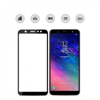 Folie de protectie Full Face pentru Samsung Galaxy A6 Plus 2018, Negru Folie de protectie Full Face pentru Samsung Galaxy A6 Plus 2018, Negru