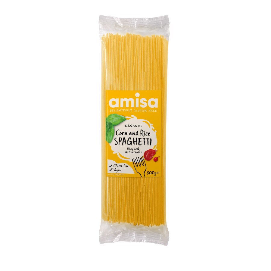 Spaghetti din orez si porumb fara gluten eco Amisa 500g