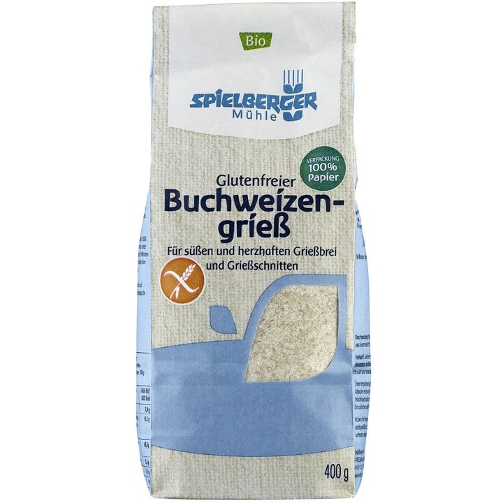 Gris de hrisca fara gluten Bio 400 g Spielberger - -