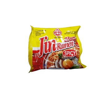 Supa asiatica Jin Ramen Spicy, OTTOGI, 120 g Supa asiatica Jin Ramen Spicy, OTTOGI, 120 g