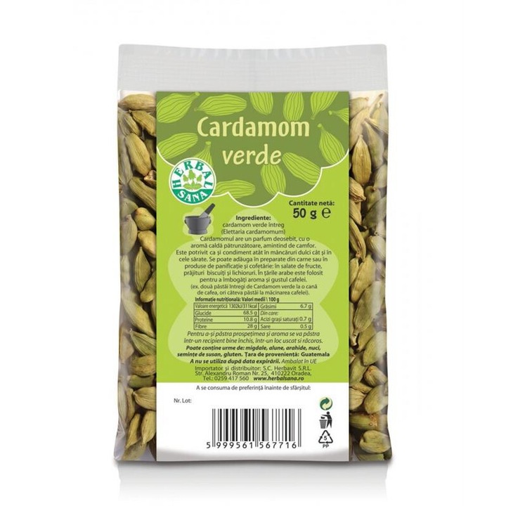 Cardamom Verde Herbavit 50gr