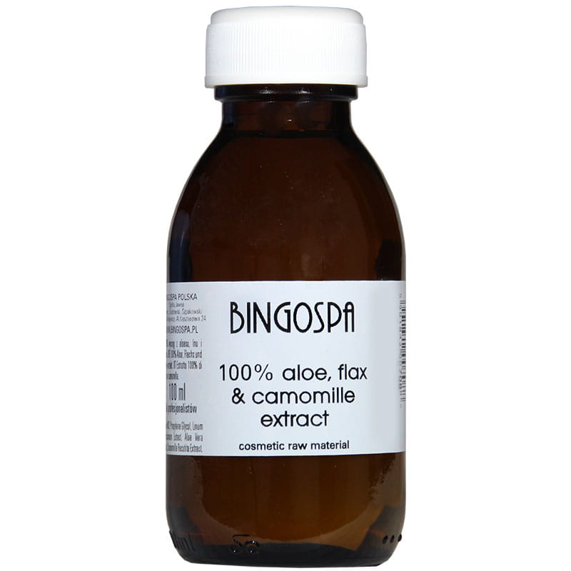 Extract de 100% aloe, in si musetel, BingoSpa, 100 ml