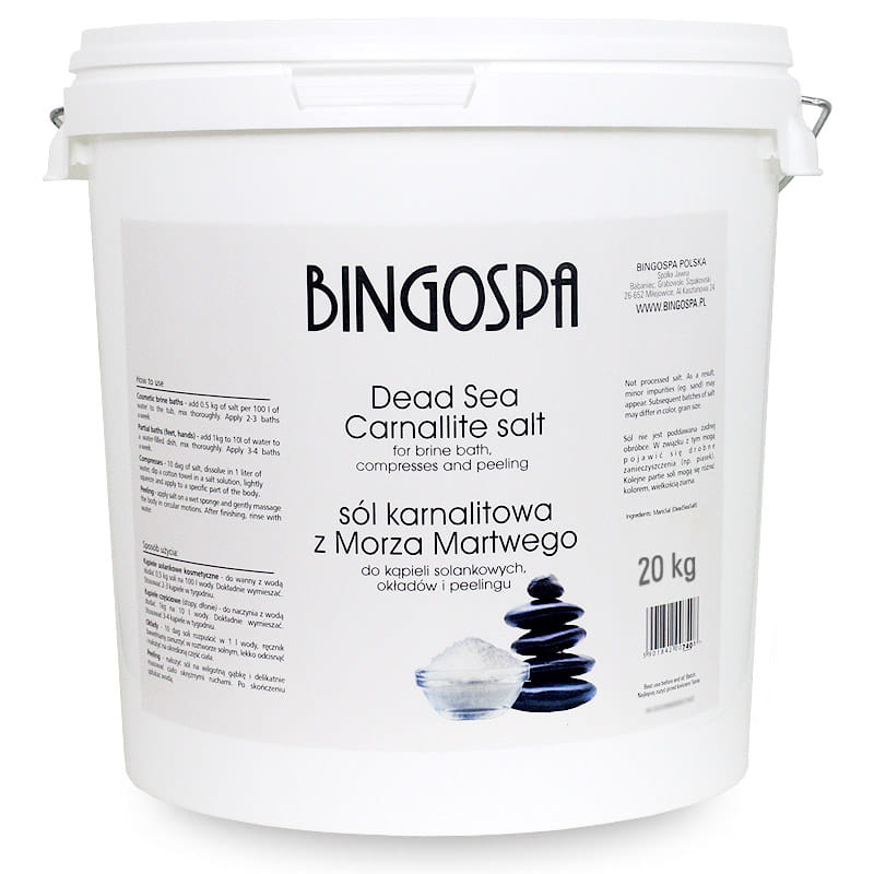 Carnalit de sare de baie din Marea Moarta BingoSpa, 20 kg