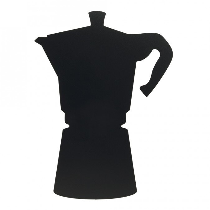 Tabla de scris autoadeziva Securit Silhouette Moka 39x29x0,3cm, include marker creta, negru