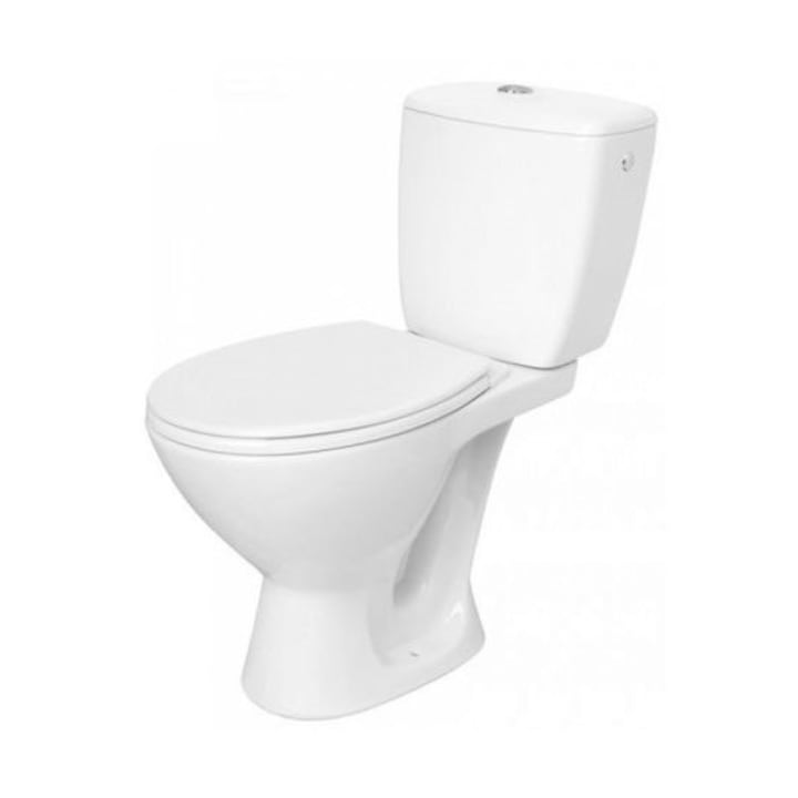 Set compact WC iesire Verticala ,Rezervor ceramica,Capac WC polipropilena,Racord manson ,set fixare podea