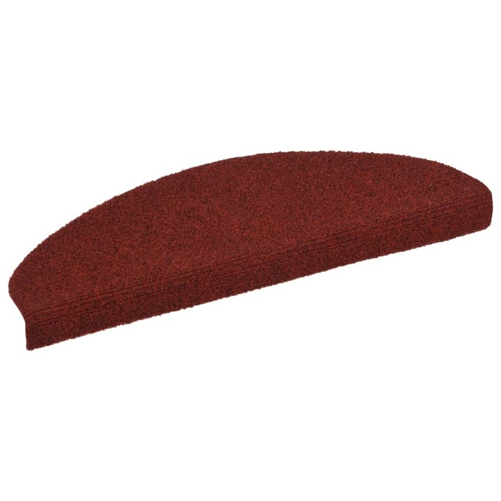 Самозалепващи стелки за стъпала vidaXL, 15 бр, 65x21x4 см, червени, 3 Kg