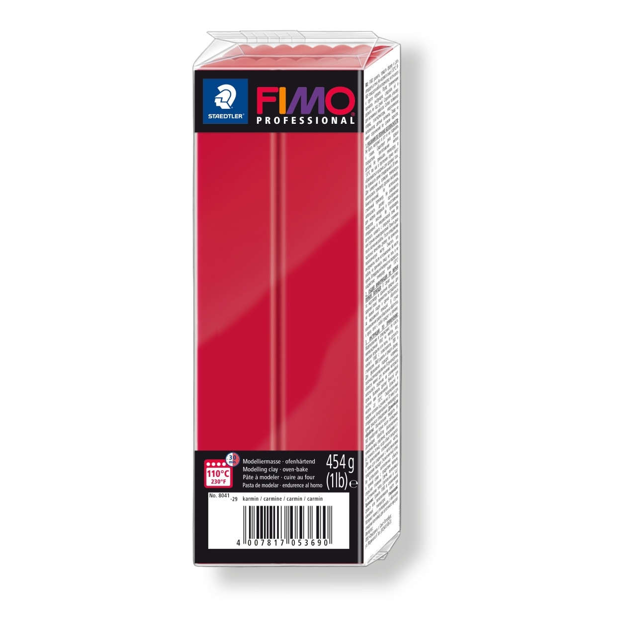 Lut polimeric Fimo Professional pentru modelaj Carmine 454g STH-8041-29
