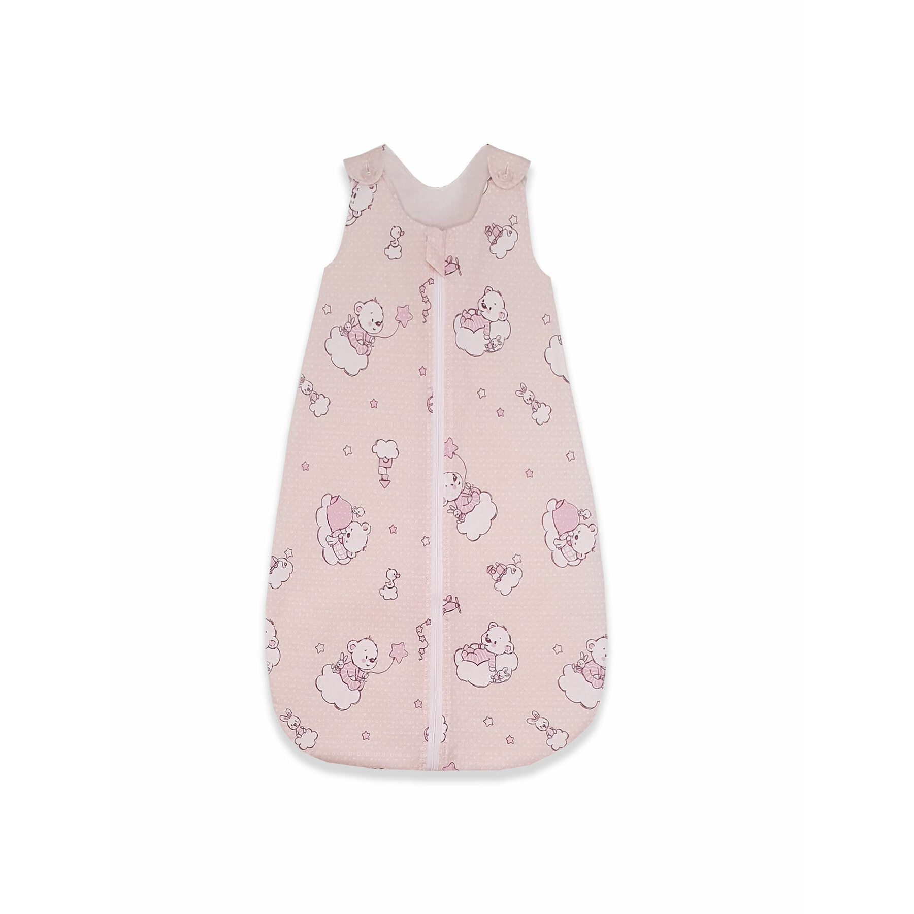 Sac de dormit, KidsDecor, primavara 0.8 tog Ursuletul Martinica roz 85 cm