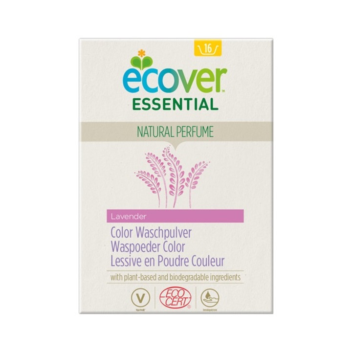 Detergent pentru rufe colorate cu lavanda 1,2 kg Eco Ecover Essential