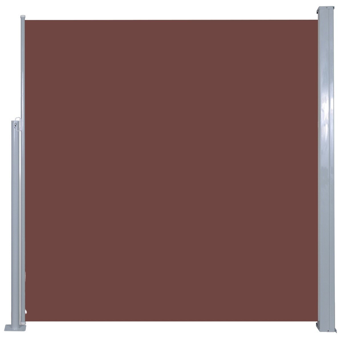 Copertina laterala retractabila, vidaXL, Tesatura, 140 x 300 cm, Maro