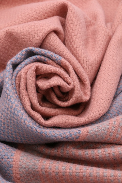 ROCS B007PK Női kendő sál, rojtokkal, viszkózból, Pink