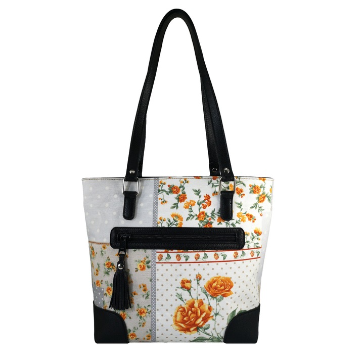 Geanta de dama, Ambrant, Model 3, Alb