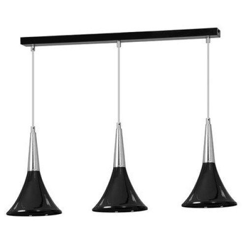 Lustra Lares III cu 3 surse de iluminat, Emibig, Negru, E14