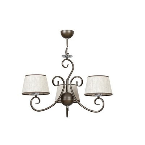 Candelabru Patio III cu 3 surse de iluminat, Emibig, Gri, E27