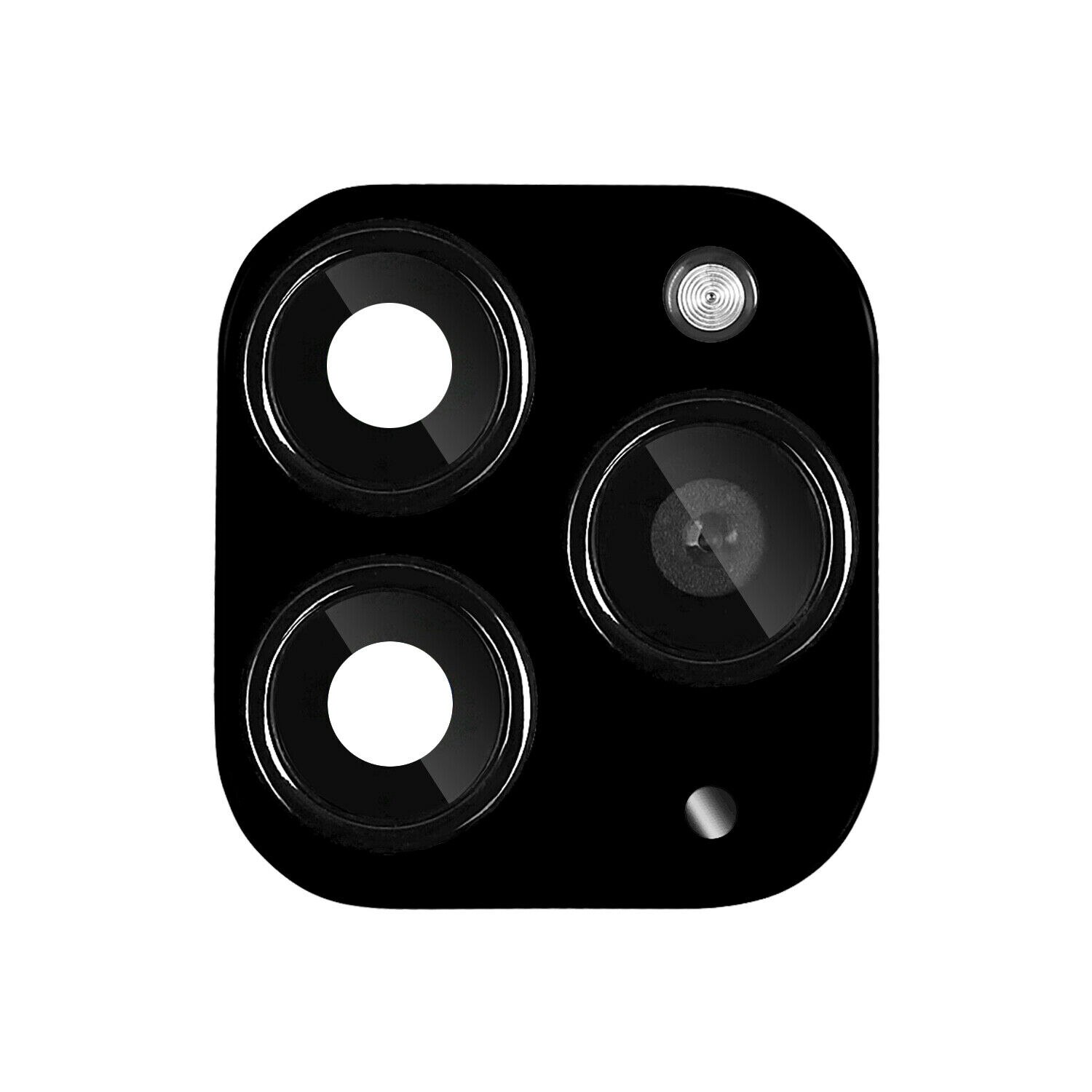 Protectie camera spate tempered glass iPhone X / XS ca iPhone 11 Pro / 11 Pro Max Neagra