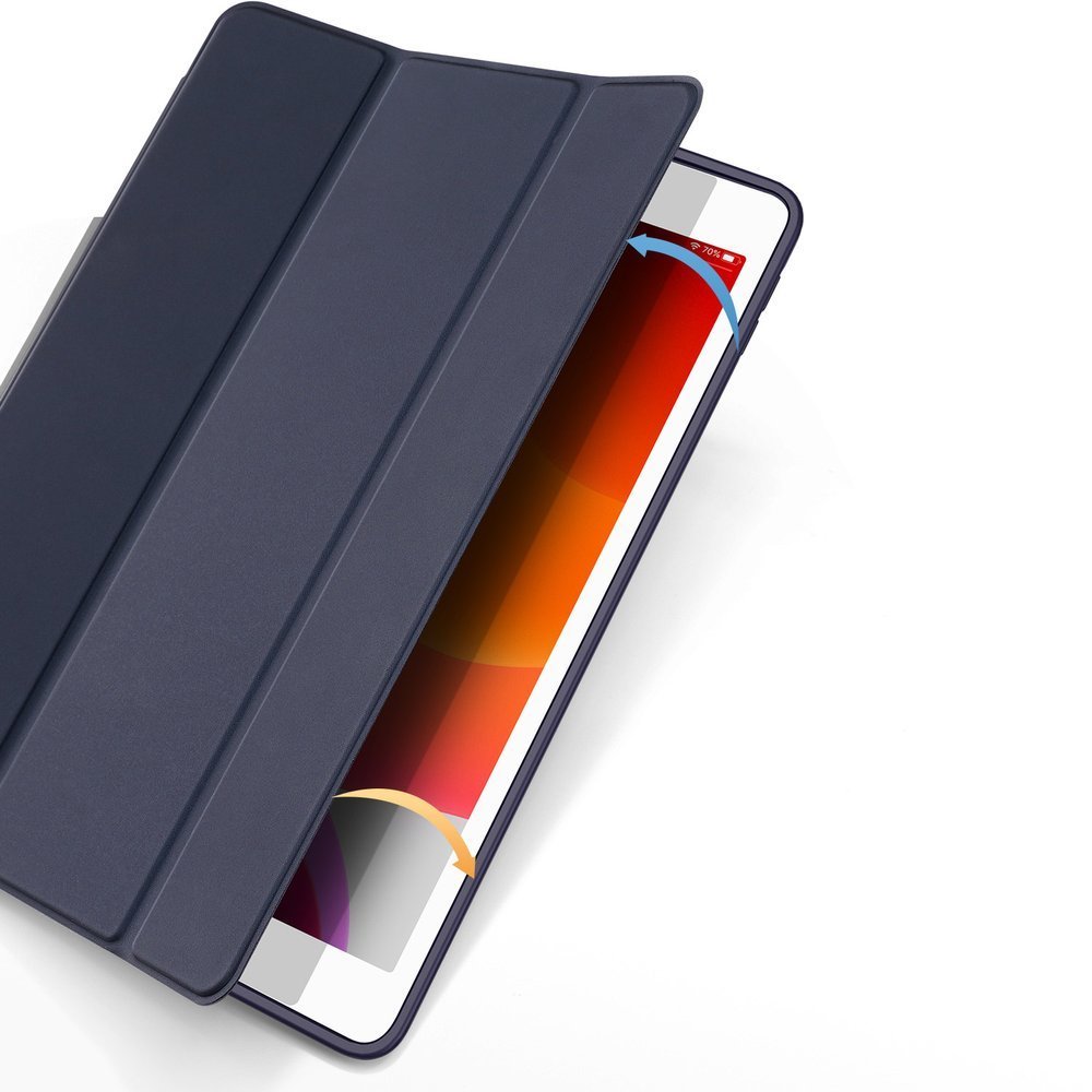 Husa iPad 10.2inch 2019 DUX DUCIS Osom Smart Cover si Pen Slot Navy