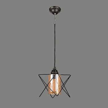 Pendul BUSSY LIGHTING 0305 Negru, E27, 1x60W, Diam 20cm, metal,sticla Pendul BUSSY LIGHTING 0305 Negru, E27, 1x60W, Diam 20cm, metal,sticla