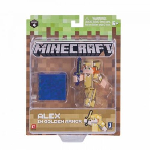 Figurina minecraft seria 4 multicolor alex gold armour 19970