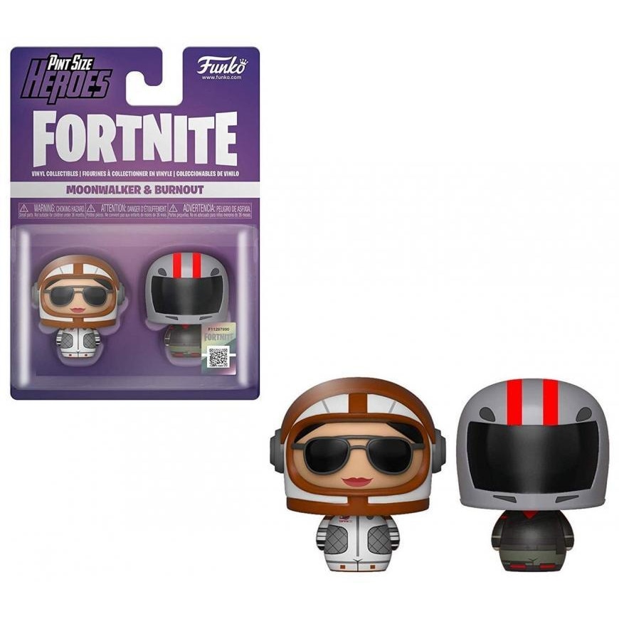 Set 2 figurine originale Funko Pint Sized Heroes Fortnite - Moonwalker & Burnout