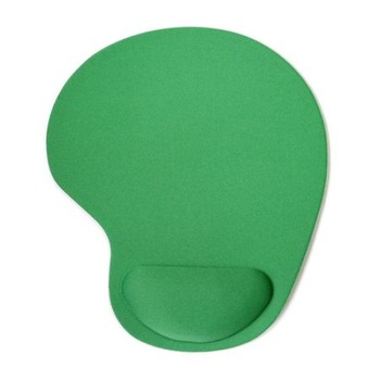 Mouse Pad cu suport confortabil pentru incheietura mainii, invelis exterior textil, Verde Mouse Pad cu suport confortabil pentru incheietura mainii, invelis exterior textil, Verde