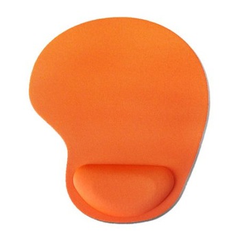 Mouse Pad cu suport confortabil pentru incheietura mainii, invelis exterior textil, Portocaliu Mouse Pad cu suport confortabil pentru incheietura mainii, invelis exterior textil, Portocaliu