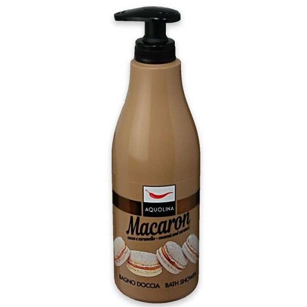 Gel de dus Aquaolina Macaron Coconut and Caramel, 500 ml, Femei