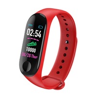 bratara smart fitness waterproof emeszon  tracker bluetooth notificari monitorizare apeluri mesaje reminder bonus curea negru rosu imagen 9_0_
0