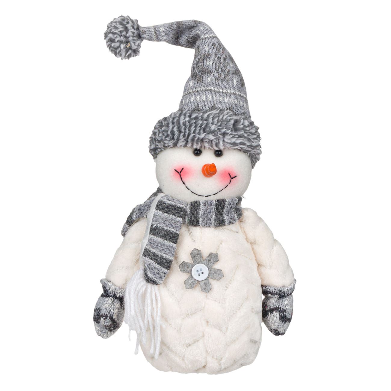 Figurina de Craciun, ProdusulTau, model Om de Zapada cu fular, 33 cm