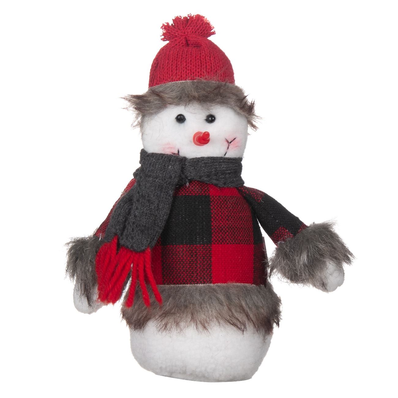 Figurina de Craciun, New Line, Model Om de Zapada cu Fular, 20 cm, Multicolor