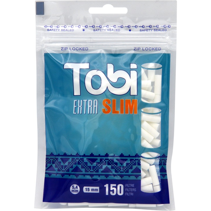 Filtre tigarete Extra Slim Tobi, 5.4mm, 150buc