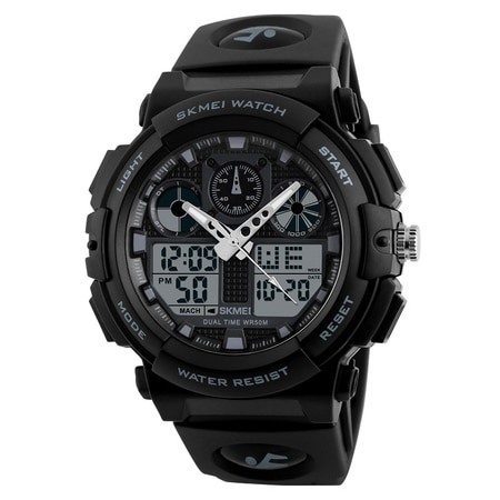 Ceas sport pentru barbati SKMEI TOUGH, Negru