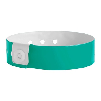 Set 100 buc. bratari de identificare (de intrare / acces evenimente) din vinil 3/4'' culoare aqua Set 100 buc. bratari de identificare (de intrare / acces evenimente) din vinil 3/4'' culoare aqua