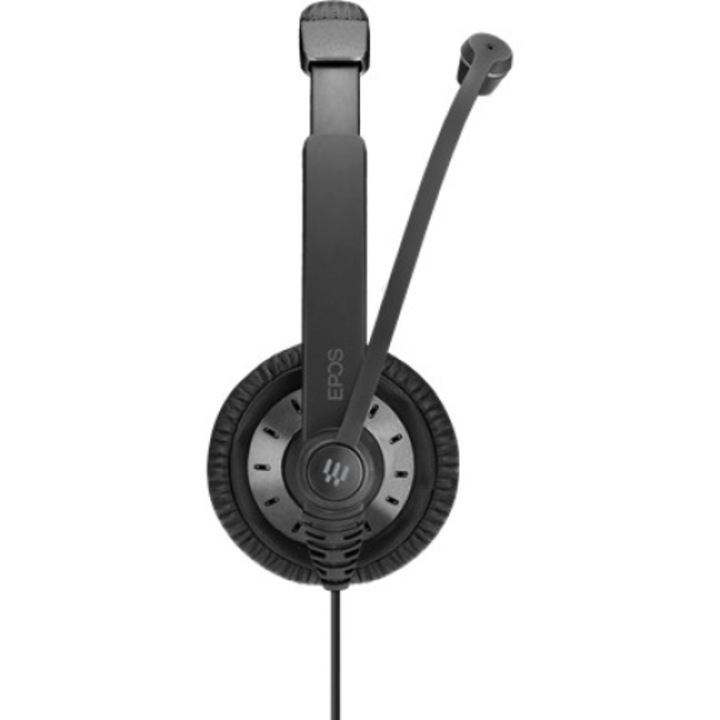 Casti profesionale Sennheiser SC 75, USB, CTRL, Duo, 3,5 mm, 150 - 6.800 Hz, Negru