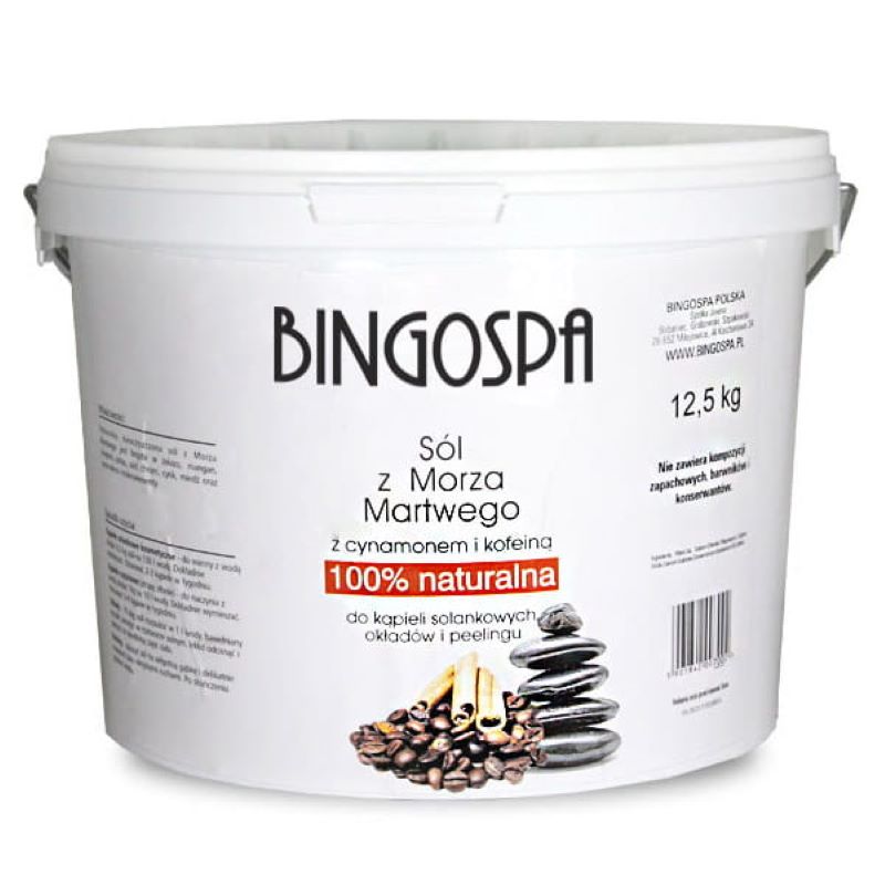 Sare de baie cu scortisoara si cofeina, BingoSpa,12,5 kg
