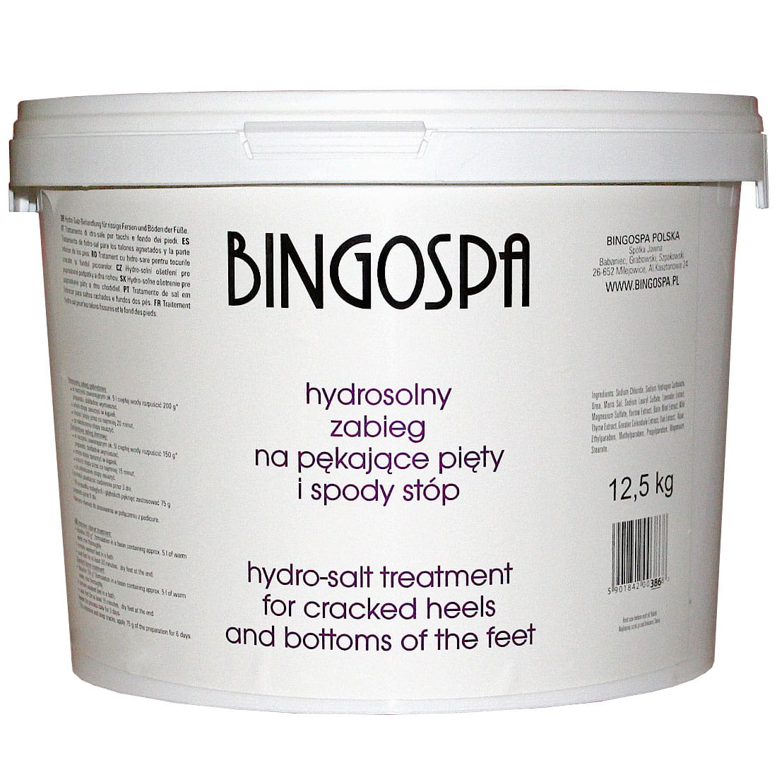 Tratament hidrosolativ pentru calcaiele crapate, BingoSpa, 12,5 kg