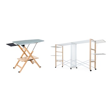 Pachet Masa de calcat Premium Foppapedretti ASSAI NATURAL, lemn masiv, pliabila, husa detasabila, Uscator de rufe premium Foppapedretti ALLUNGO, lemn masiv, extensibil, peste 30 m capacitate de uscare Pachet Masa de calcat Premium Foppapedretti ASSAI NATURAL, lemn masiv, pliabila, husa detasabila, Uscator de rufe premium Foppapedretti ALLUNGO, lemn masiv, extensibil, peste 30 m capacitate de uscare