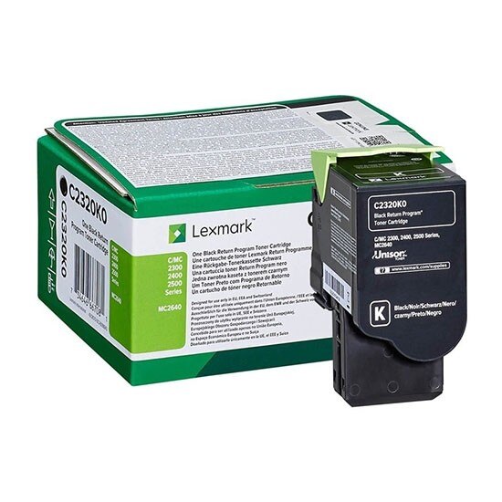 Toner Lexmark C2320K0, 1000 de pagini, Negru