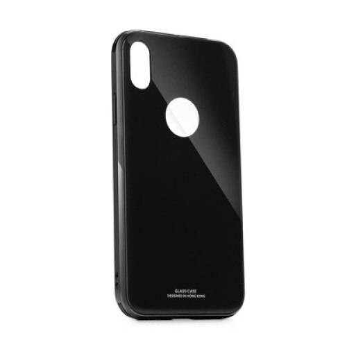 Carcasa Telefon Forcell GLASS Premium Case for SAMSUNG Galaxy A70 / A70s black