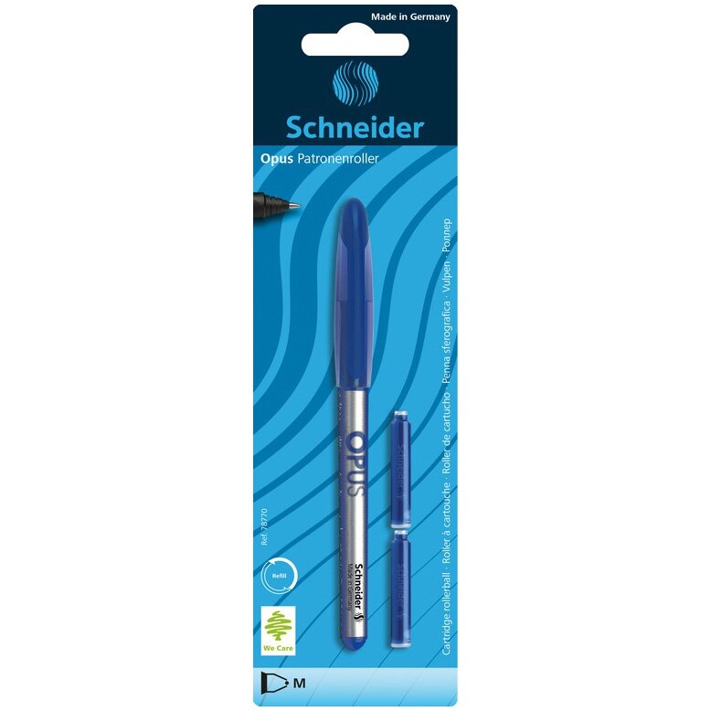 Blister 1xRoller Opus si 2xrezerve- Schneider, albastru