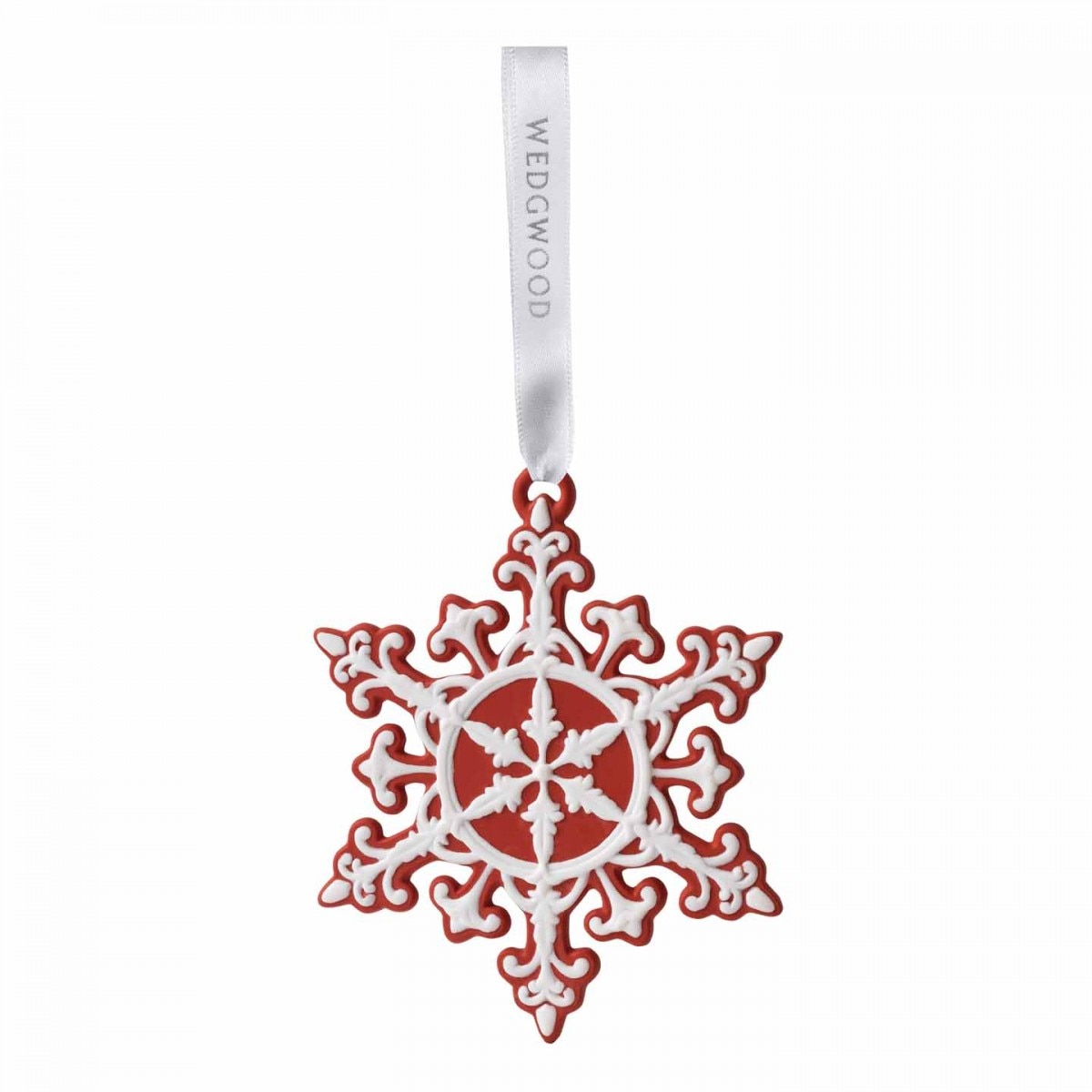 Ornament Craciun jasper rosu steluta Neoclassic