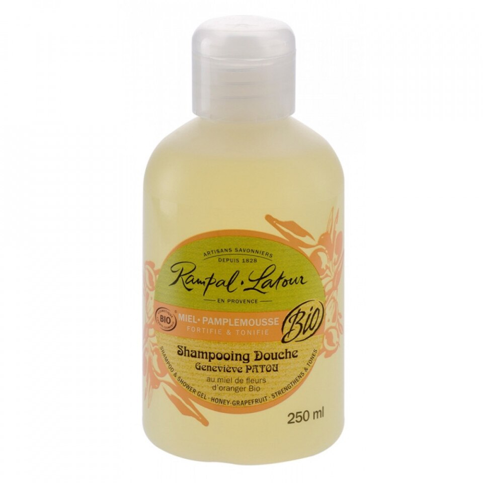 Gel de dus si sampon bio miere grapefruit 250ml Rampal Latour