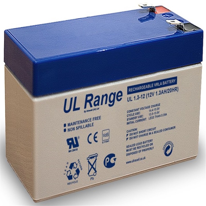 Батерия Ultracell VRLA AGM 12V 1.3Ah