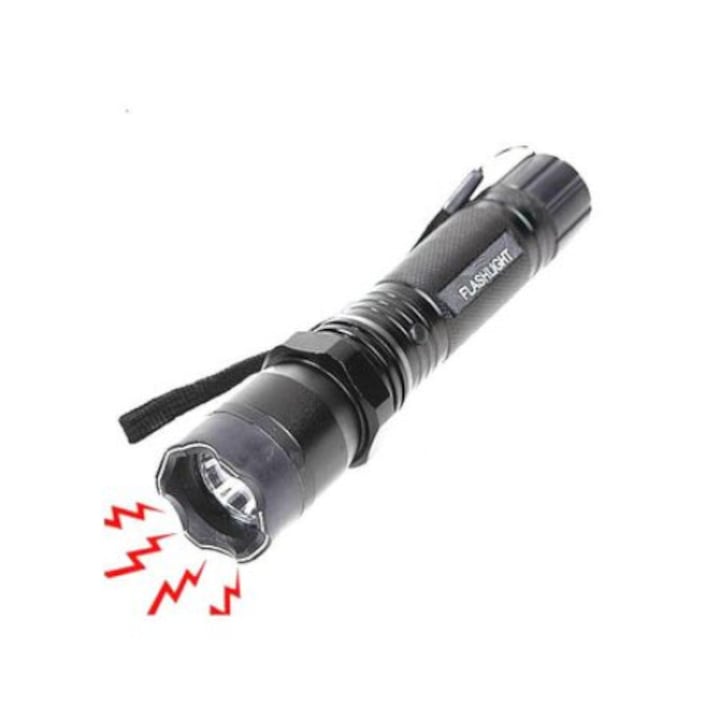 Фенер Automat за охрана с шок и лазер LED Диоден акумулаторен FT-1298