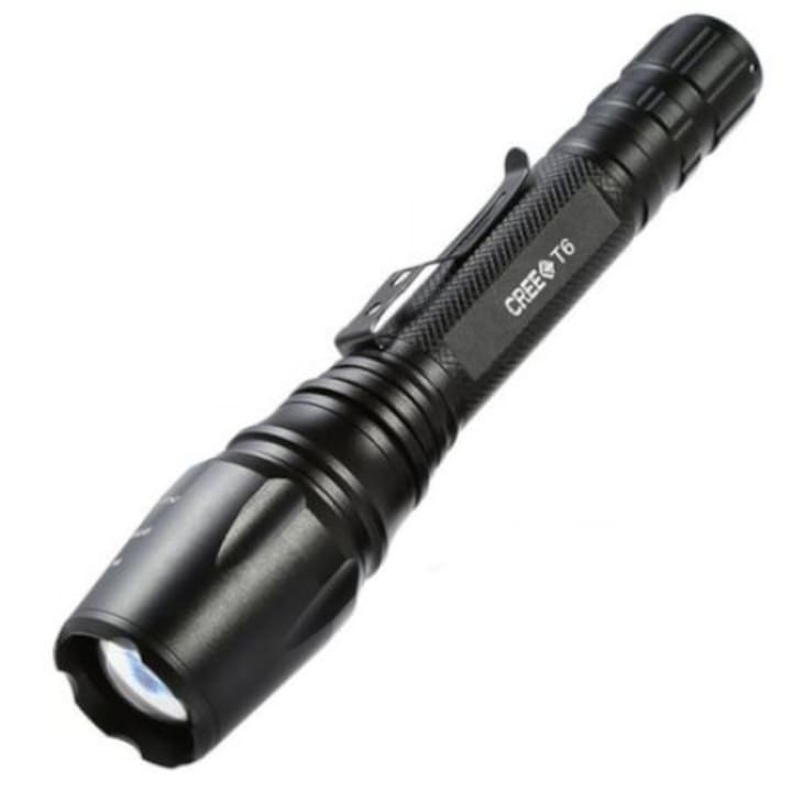 Акумулаторен фенер Automat BL-8668 -T6 Cree диод, LED, Zoom, зарядно за 220V, 2 акумулаторни батерии