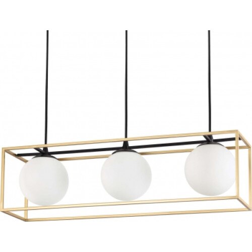 Lustra Lingotto SP3,metal,negru ,bronz,3*e14,60w